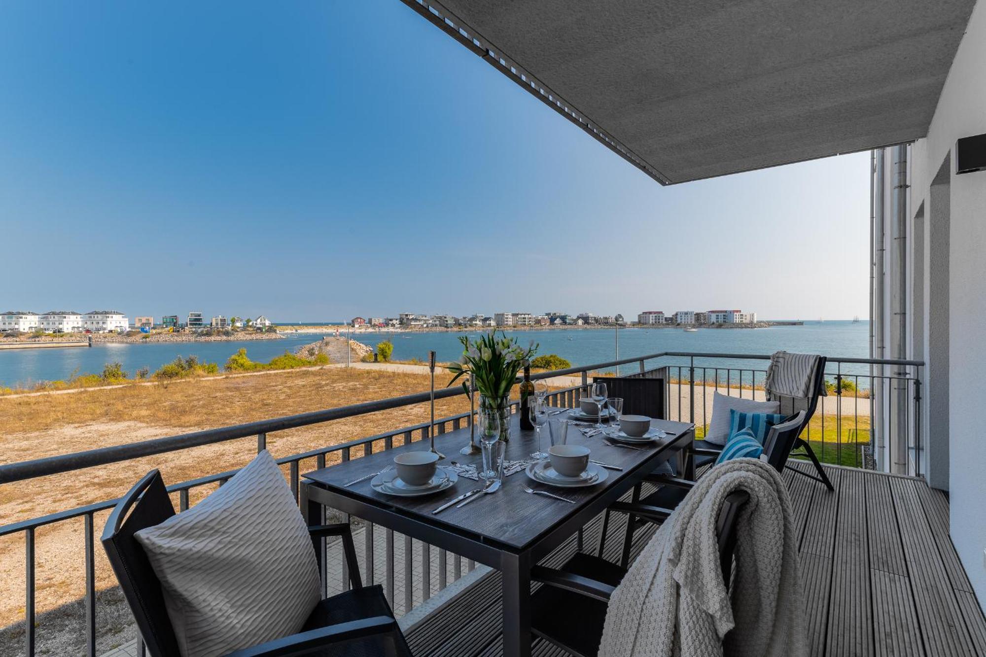 Ferienwohnung Ocean Star- 1 OG, Balkon, Hafenblick, Kamin Olpenitz Exterior foto
